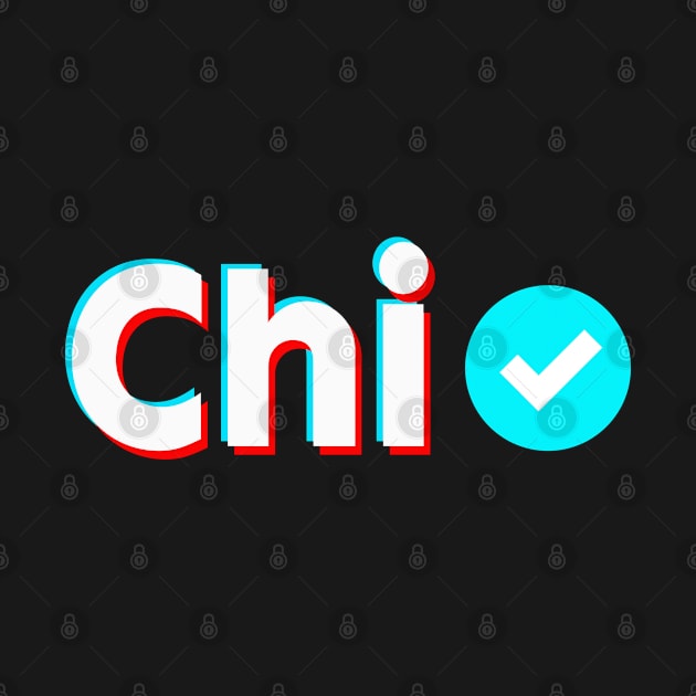 Chi Name Verify Blue Check Chi Name Gift by Aprilgirls