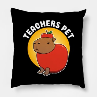 Teachers pet Capybara cartoon Pillow