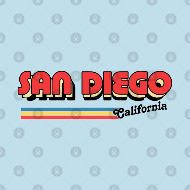 San Diego // Retro Typography Design by DankFutura