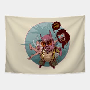 Satan Loves the Ladies Tapestry