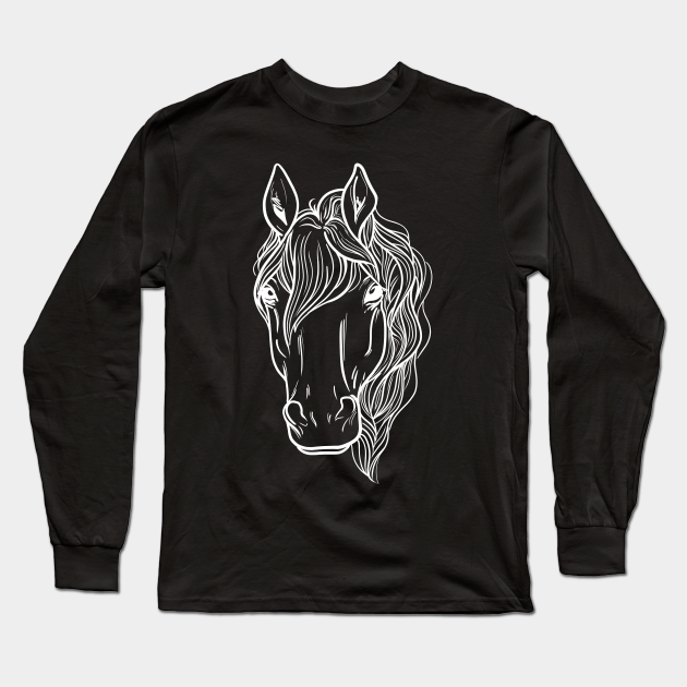 Horse Design - Horse Lover - Long Sleeve T-Shirt | TeePublic