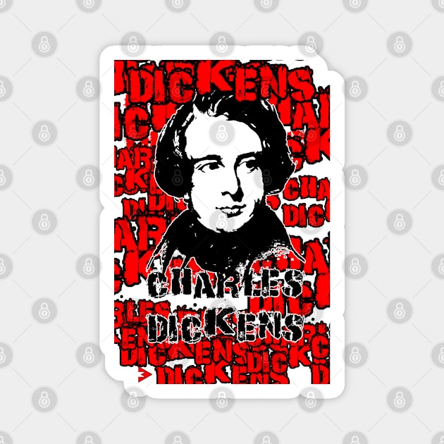 Young Charles Dickens Magnet by Exile Kings 