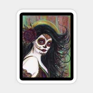 Zatina day of the dead by Renee lavoie Magnet