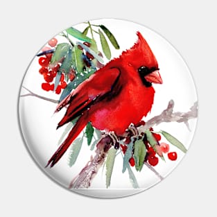 Red Cardinal Pin