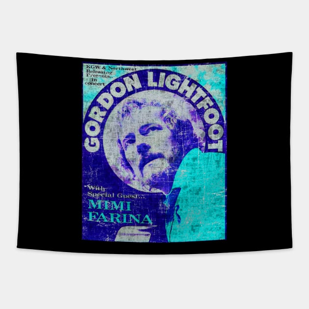 Gordon lightfoot t-shirt Tapestry by Tomblo