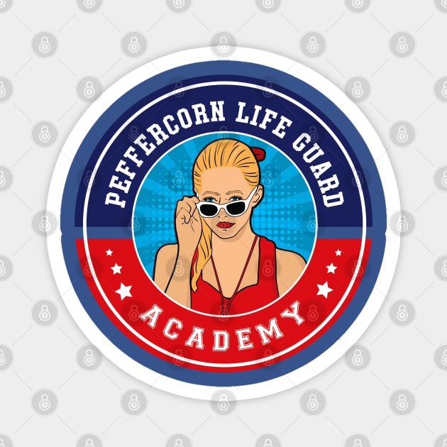 Peffercorn Life Guard Academy Magnet by DeepDiveThreads