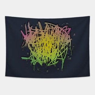 Negative Øhio Unreadable Brutal Logo - RAWR x3 Tapestry