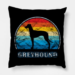 Greyhound Vintage Design Dog Pillow