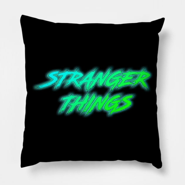 Stranger Things - Retro Neon Pillow by Dopamine Creative