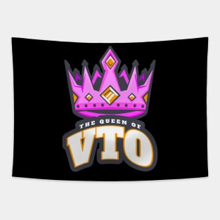 Queen of VTO - Voluntary Time Off Tapestry