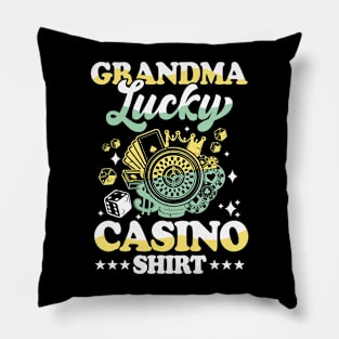 Grandma Lucky Casino Shirt Pillow