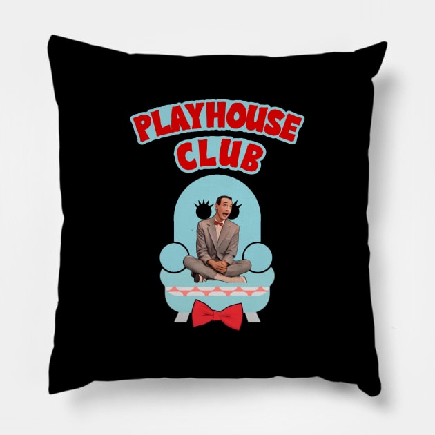 Playhouse Club Wee on Chairy Pillow by LopGraphiX