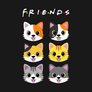 cute cat friends T-Shirt