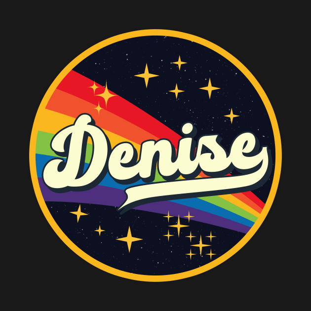 Denise // Rainbow In Space Vintage Style by LMW Art