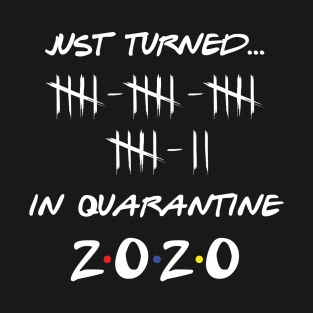 Just Turned 22 In Quarantine Humor Birthday T-Shirt