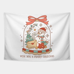 Wish You A Merry Christmas Tapestry