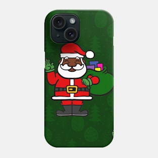 african santa claus christmas tree gifts Phone Case