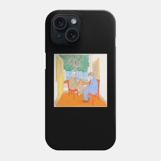David Hockney drawing Phone Case
