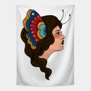 Butterfly Girl Tapestry