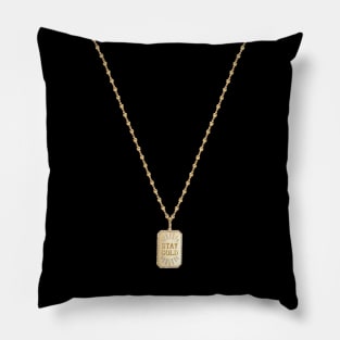 White Lotus Chelsea, Stay Gold Necklace Pillow