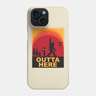 Sasquatch Alien Phone Case