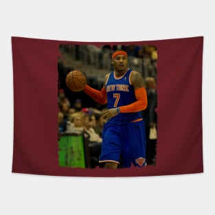 Carmelo Anthony - Vintage Design Of Basketball Tapestry