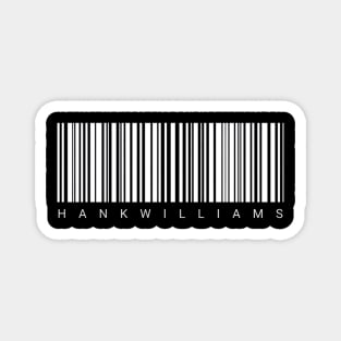 hank williams barcod v1 Magnet