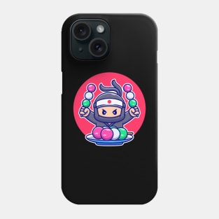 Cute Ninja Eating Dango Phone Case