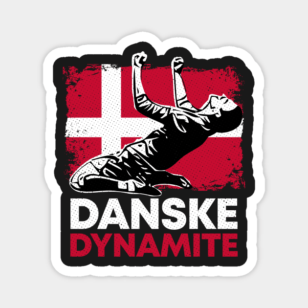 Denmark Danske Dynamite Danmark Magnet by zeno27