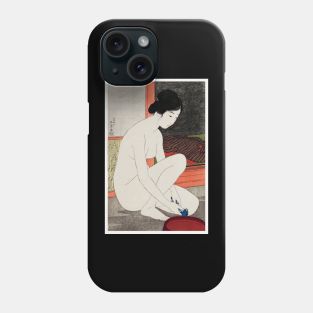 Woman after a bath - Japanese Art Phone Case