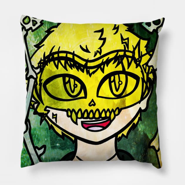 Skull's Mask Pillow by ScribbleSketchScoo