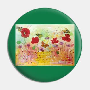 Summertime among Bumble bees and Poppies Pin