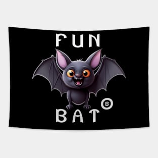 Fun Bat | Grin 'n Bat: Bat-tastic Fun | Bat Lovers Tapestry