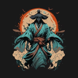 Samurai Warrior at Dusk T-Shirt