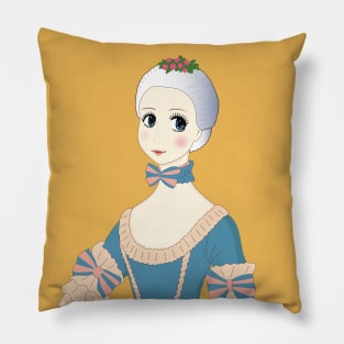 Young Marie Antoinette - Vintage Manga Style Pillow