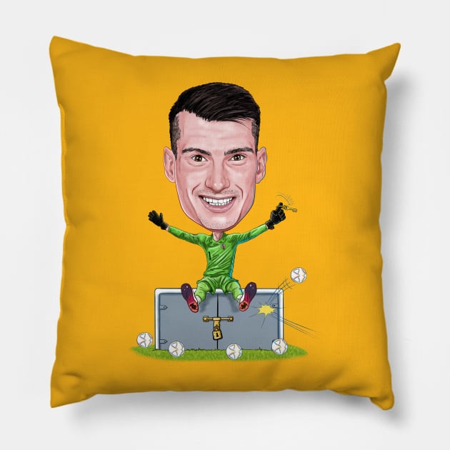 Dominik Livakovic Pillow by tabslabred