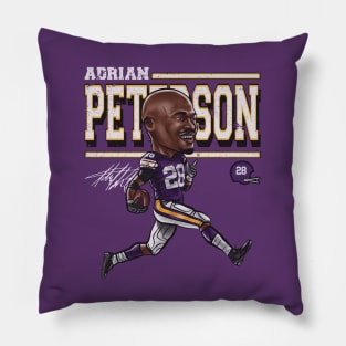 Adrian Peterson Minnesota Cartoon Pillow