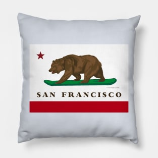 San Francisco CA Flag Pillow