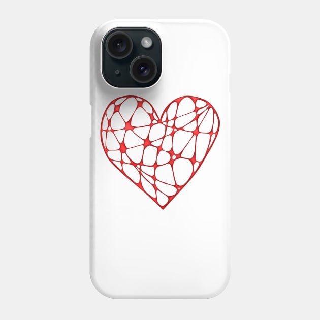 Spiderweb heart Phone Case by Smoky Lemon