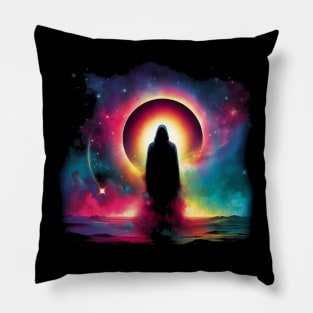 Year of the black rainbow Pillow