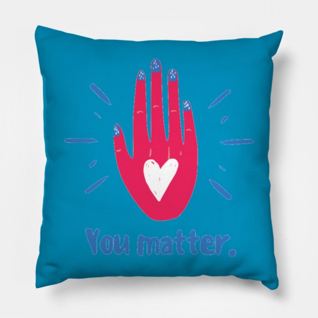 Visionary Spread The Love Pillow by Happy Rock Graphics 