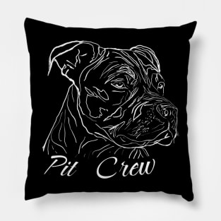 Pit Crew Pit Bull Lovers I love my pit bull Pillow