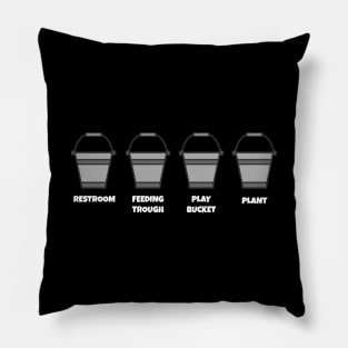 The Office Four Pails Dwight Schrute White Pillow