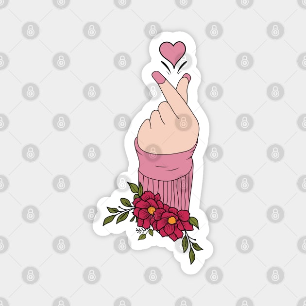 Korean Finger Heart Symbol Kpop Love Aesthetic - Korean Heart ...