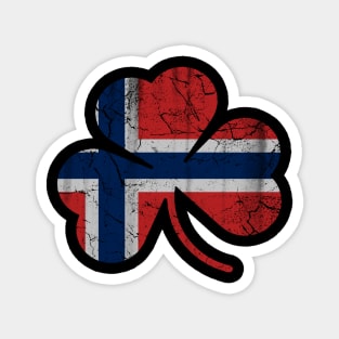 Norwegian Norge Flag Shamrock St Patricks Day Magnet