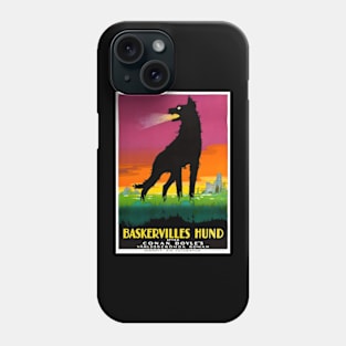 The Hound of the Baskervilles - 1929 Swedish Film Poster - Sherlock Holmes Phone Case