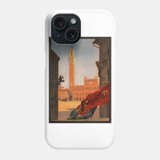 Siena, Italy - Vintage Travel Poster Design Phone Case