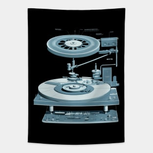 Turntable Exploded View Tapestry