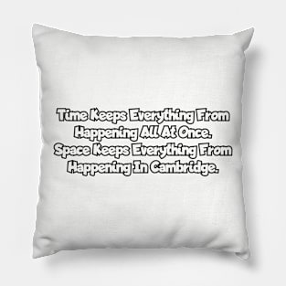 Time and Space Pillow