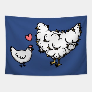 Chicken love Tapestry